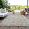 Piper Looms Chantille Border ACN1769 Linen Machine Washable Area Rug Outdoor Lifestyle Image Feature