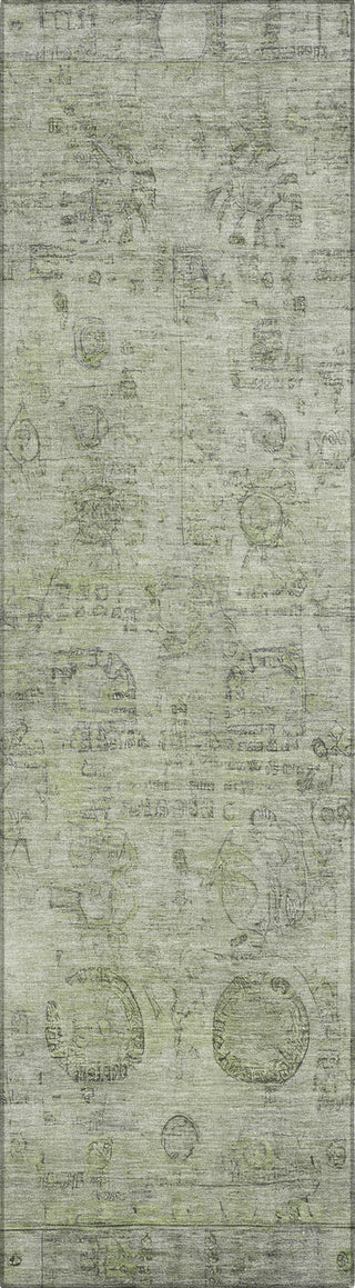 Piper Looms Chantille Border ACN1769 Sage Machine Washable Area Rug Runner Main Image