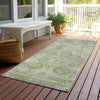 Piper Looms Chantille Border ACN1769 Sage Machine Washable Area Rug Runner Outdoor Lifestyle Image Feature