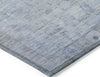 Piper Looms Chantille Border ACN1769 Sky Machine Washable Area Rug Corner Image