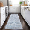 Piper Looms Chantille Border ACN1769 Sky Machine Washable Area Rug Runner Lifestyle Image Feature