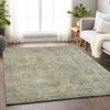 Piper Looms Chantille Border ACN1769 Taupe Machine Washable Area Rug Lifestyle Image Feature