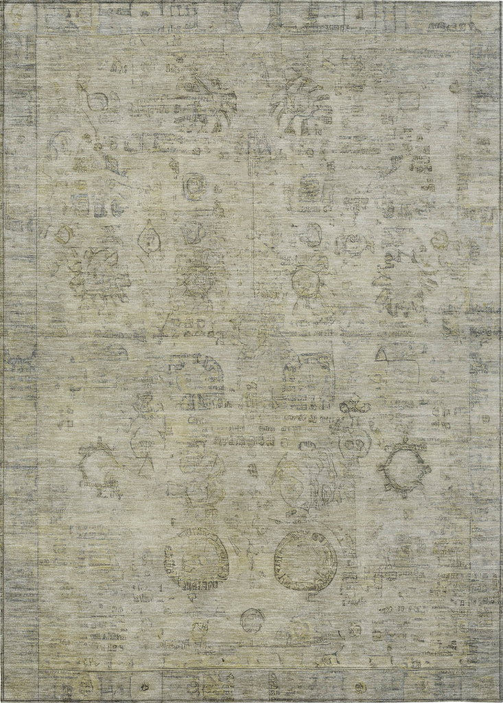 Piper Looms Chantille Border ACN1769 Taupe Machine Washable Area Rug main image