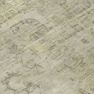 Piper Looms Chantille Border ACN1769 Taupe Machine Washable Area Rug Swatch Image