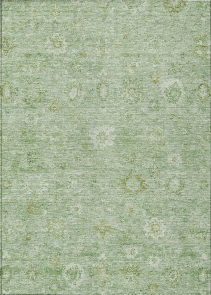 Piper Looms Chantille Damask ACN1770 Aloe Machine Washable Area Rug main image