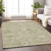 Piper Looms Chantille Damask ACN1770 Beige Machine Washable Area Rug Lifestyle Image Feature