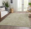 Piper Looms Chantille Damask ACN1770 Beige Machine Washable Area Rug Lifestyle Image Feature
