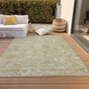 Piper Looms Chantille Damask ACN1770 Beige Machine Washable Area Rug Outdoor Lifestyle Image Feature