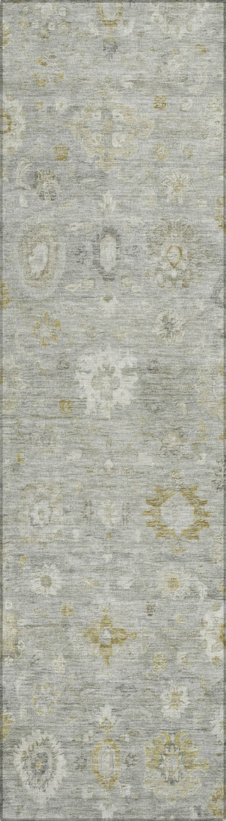 Piper Looms Chantille Damask ACN1770 Gray Machine Washable Area Rug Runner Main Image