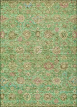 Piper Looms Chantille Damask ACN1770 Lime Machine Washable Area Rug main image