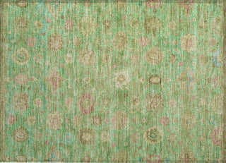 Piper Looms Chantille Damask ACN1770 Lime Machine Washable Area Rug Scatter Main Image