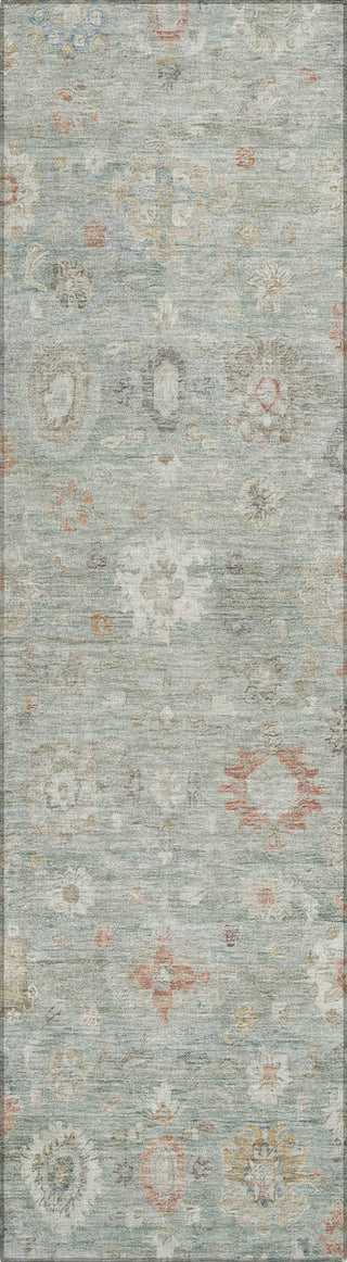 Piper Looms Chantille Damask ACN1770 Sage Machine Washable Area Rug Runner Main Image