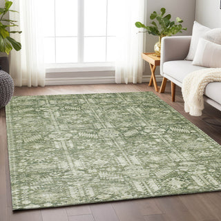 Piper Looms Chantille Global ACN1771 Aloe Machine Washable Area Rug Lifestyle Image Feature
