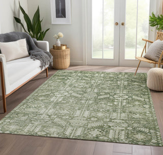 Piper Looms Chantille Global ACN1771 Aloe Machine Washable Area Rug Lifestyle Image Feature