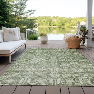 Piper Looms Chantille Global ACN1771 Aloe Machine Washable Area Rug Outdoor Lifestyle Image Feature