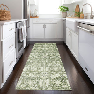 Piper Looms Chantille Global ACN1771 Aloe Machine Washable Area Rug Runner Lifestyle Image Feature