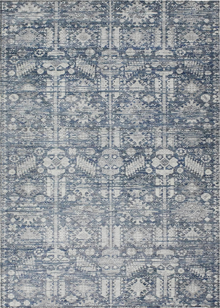Piper Looms Chantille Global ACN1771 Blue Machine Washable Area Rug main image