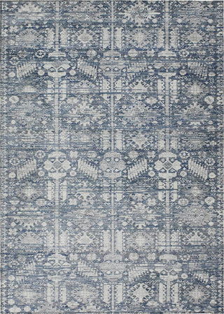 Piper Looms Chantille Global ACN1771 Blue Machine Washable Area Rug main image