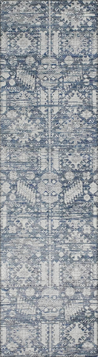 Piper Looms Chantille Global ACN1771 Blue Machine Washable Area Rug Runner Main Image