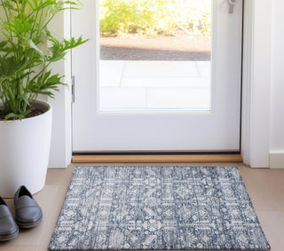 Piper Looms Chantille Global ACN1771 Blue Machine Washable Area Rug Scatter Lifestyle Image Feature