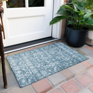 Piper Looms Chantille Global ACN1771 Denim Machine Washable Area Rug Scatter Outdoor Lifestyle Image Feature