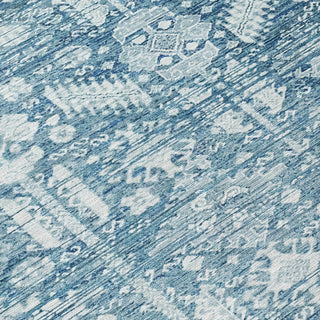 Piper Looms Chantille Global ACN1771 Denim Machine Washable Area Rug Swatch Image