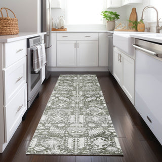 Piper Looms Chantille Global ACN1771 Pewter Machine Washable Area Rug Runner Lifestyle Image Feature