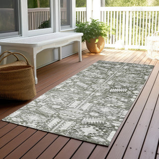 Piper Looms Chantille Global ACN1771 Pewter Machine Washable Area Rug Runner Outdoor Lifestyle Image Feature