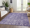 Piper Looms Chantille Global ACN1771 Purple Machine Washable Area Rug Lifestyle Image Feature
