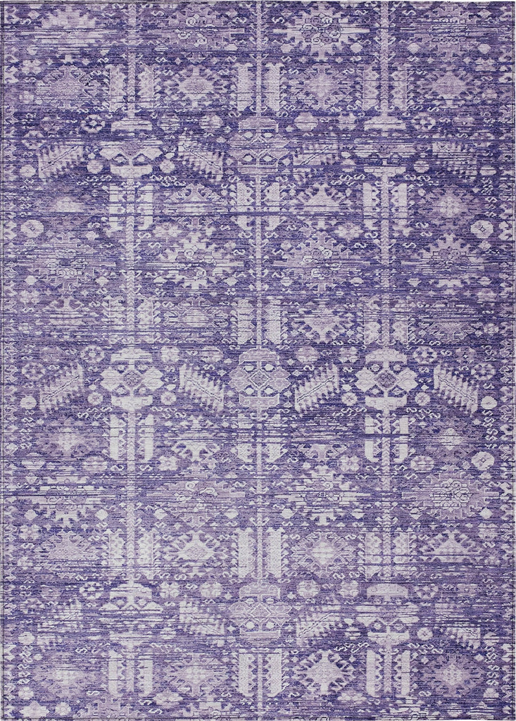 Piper Looms Chantille Global ACN1771 Purple Machine Washable Area Rug main image