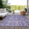 Piper Looms Chantille Global ACN1771 Purple Machine Washable Area Rug Outdoor Lifestyle Image Feature