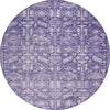 Piper Looms Chantille Global ACN1771 Purple Machine Washable Area Rug Round Main Image