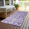 Piper Looms Chantille Global ACN1771 Purple Machine Washable Area Rug Runner Outdoor Lifestyle Image Feature