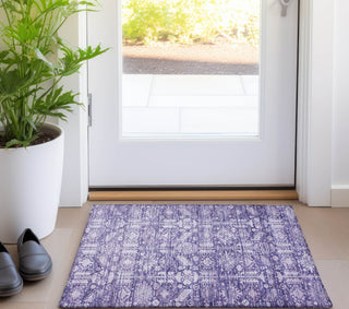 Piper Looms Chantille Global ACN1771 Purple Machine Washable Area Rug Scatter Lifestyle Image Feature