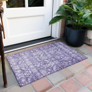 Piper Looms Chantille Global ACN1771 Purple Machine Washable Area Rug Scatter Outdoor Lifestyle Image Feature