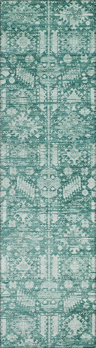Piper Looms Chantille Global ACN1771 Teal Machine Washable Area Rug Runner Main Image