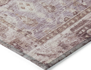 Piper Looms Chantille Global ACN1772 Blush Machine Washable Area Rug Corner Image