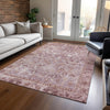 Piper Looms Chantille Global ACN1772 Blush Machine Washable Area Rug Lifestyle Image Feature