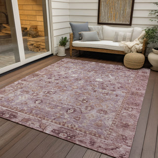 Piper Looms Chantille Global ACN1772 Blush Machine Washable Area Rug Outdoor Lifestyle Image Feature