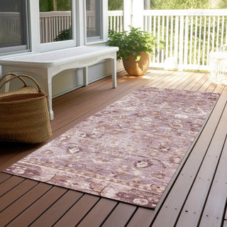 Piper Looms Chantille Global ACN1772 Blush Machine Washable Area Rug Runner Outdoor Lifestyle Image Feature