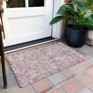 Piper Looms Chantille Global ACN1772 Blush Machine Washable Area Rug Scatter Outdoor Lifestyle Image Feature