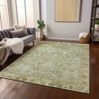 Piper Looms Chantille Global ACN1772 Sage Machine Washable Area Rug Lifestyle Image Feature