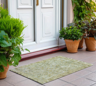 Piper Looms Chantille Global ACN1772 Sage Machine Washable Area Rug Scatter Outdoor Lifestyle Image Feature