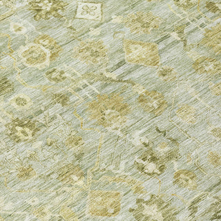 Piper Looms Chantille Global ACN1772 Sage Machine Washable Area Rug Swatch Image