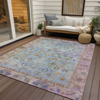 Piper Looms Chantille Global ACN1772 Seafoam Machine Washable Area Rug Outdoor Lifestyle Image Feature