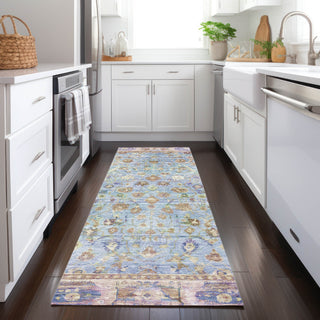 Piper Looms Chantille Global ACN1772 Seafoam Machine Washable Area Rug Runner Lifestyle Image Feature