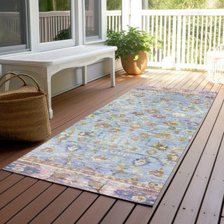 Piper Looms Chantille Global ACN1772 Seafoam Machine Washable Area Rug Runner Outdoor Lifestyle Image Feature