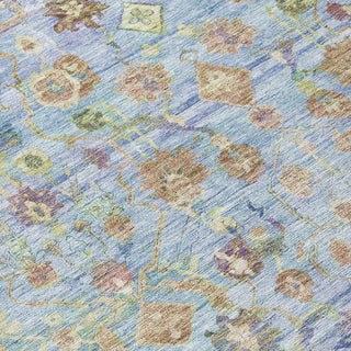 Piper Looms Chantille Global ACN1772 Seafoam Machine Washable Area Rug Swatch Image
