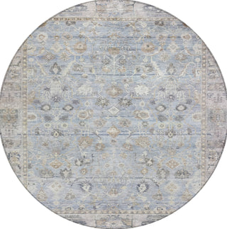Piper Looms Chantille Global ACN1772 Sky Machine Washable Area Rug Round Main Image