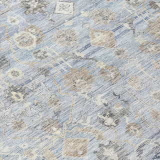 Piper Looms Chantille Global ACN1772 Sky Machine Washable Area Rug Swatch Image